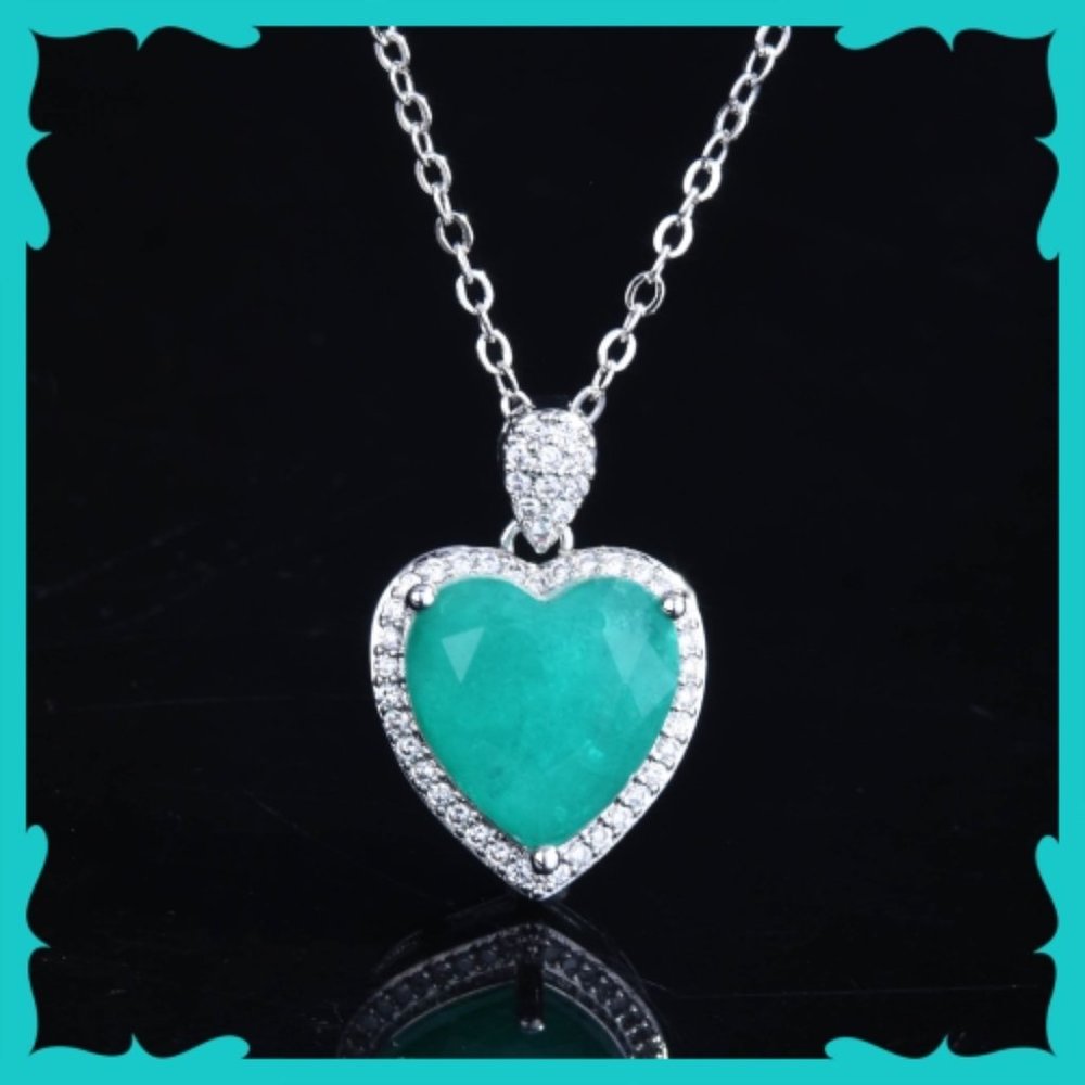 Gorgeous Brazilian Neon Blue Paraiba Tourmaline 3pc Jewelry Set not 925 - Picture 2 of 10